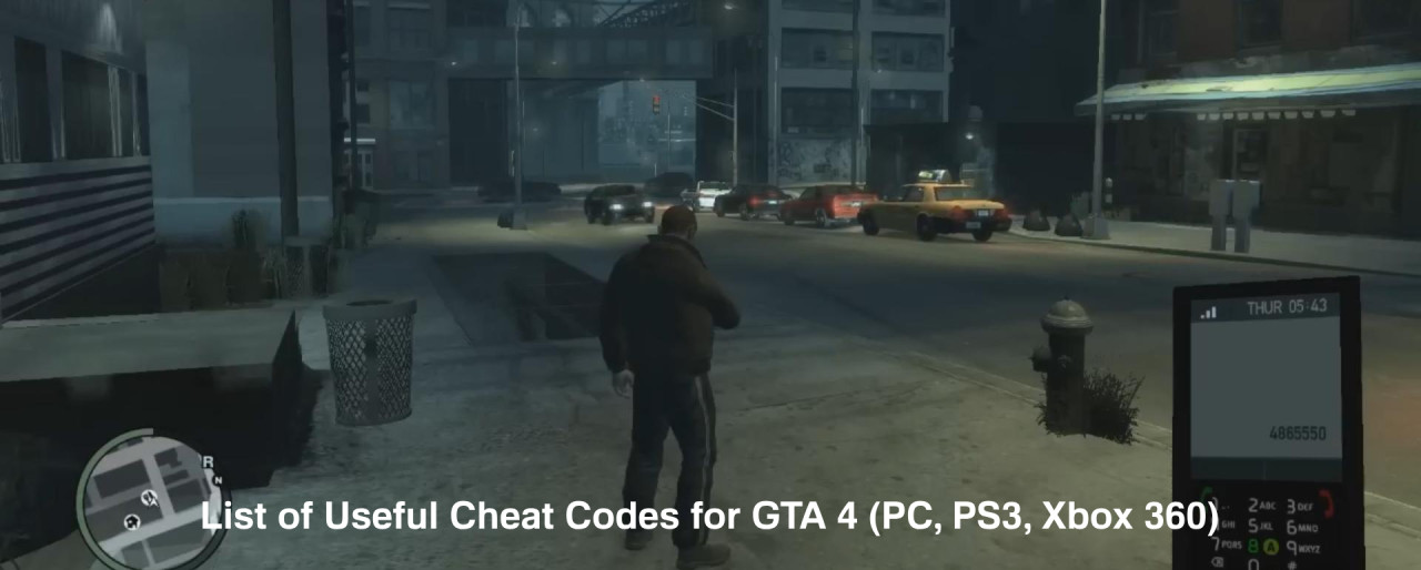 List of Useful Cheat Codes for GTA 4 (PC, PS3, Xbox 360)